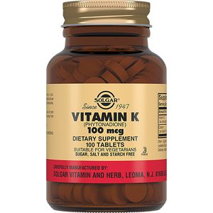 Солгар витамин к n100 таб 100мкг 100шт