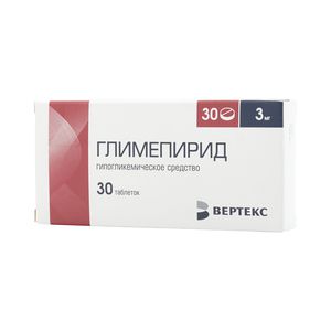 Глимепирид Верте табл. 3мг N30