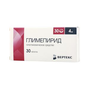 Глимепирид Верте табл. 4мг N30