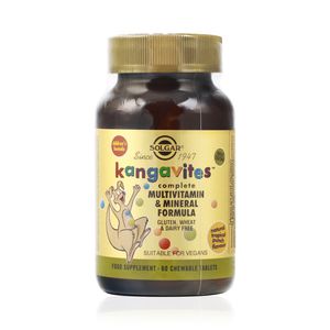 Биологически активная добавка SOLGAR Кангавитес с мультивитаминами и минералами со вкусом тропических фруктов 60
