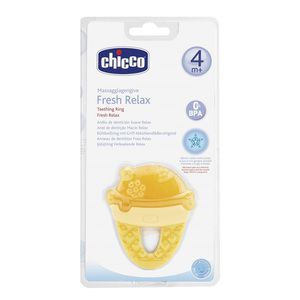 Чико прорезыватель-игрушка фрэш релакс мороженое желтое 4+