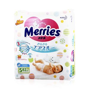 Мерриес подгузники для детей s 4-8кг N82