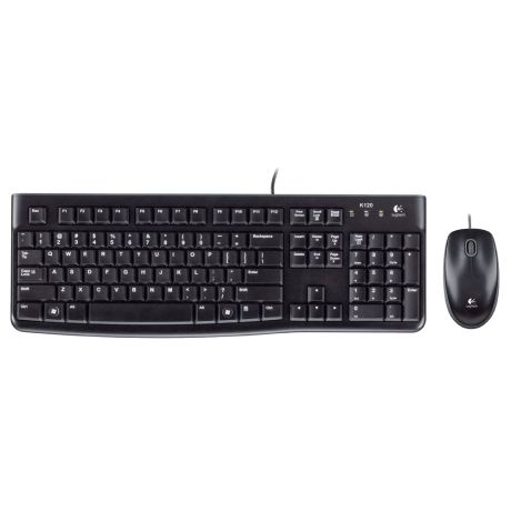 Клавиатура + мышь проводные Logitech Desktop MK120
