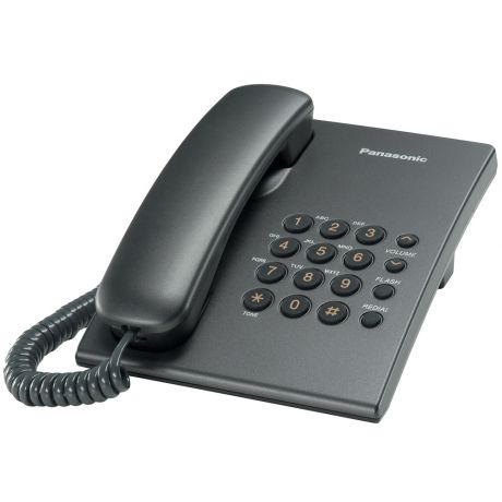Телефон проводной Panasonic KX-TS2350RUT Titan