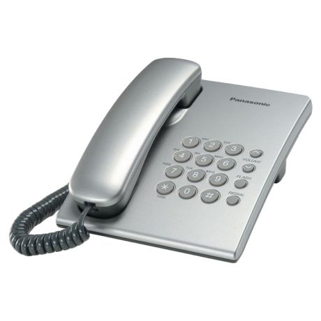 Телефон проводной Panasonic KX-TS2350RUS Silver