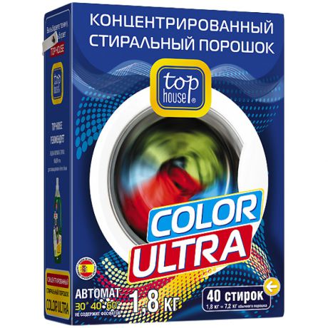Концентрированный стиральный порошок Top House 104450 Color Ultra