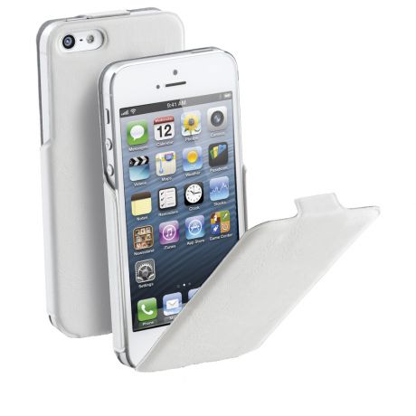 Чехол для iPhone 5/5S/SE Cellular Line FLAPSLIMIPHONE5W White