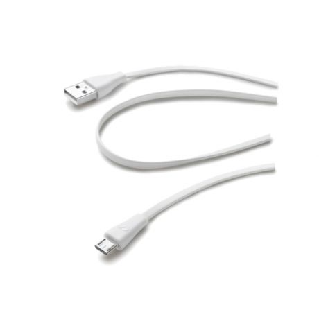 Кабель USB - microUSB Cellular Line USBDATACMICROUSBW White