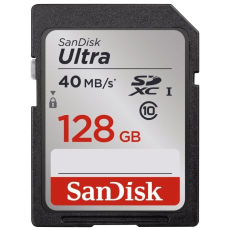 Карта памяти SDXC Sandisk Ultra SDXC Class 10 UHS-I 40MB/s 128GB