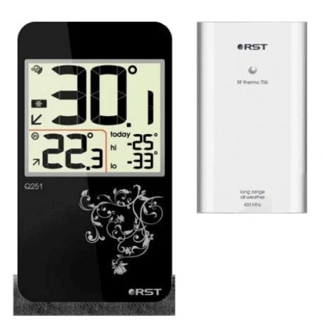 Термометр уличный RST 02251 Black