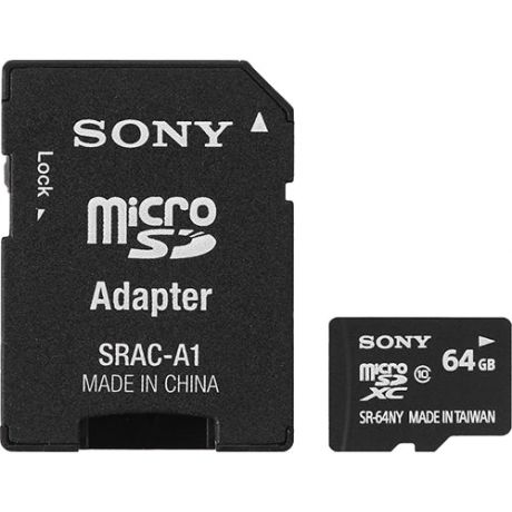 Карта памяти micro SDXC Sony SR64NYAT Class 10 64Gb