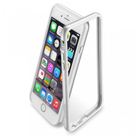 Чехол для iPhone 6/6S Cellular Line BUMPSATINIPH647S Silver