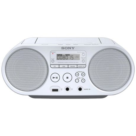 Радиомагнитола CD Sony ZS-PS50 White