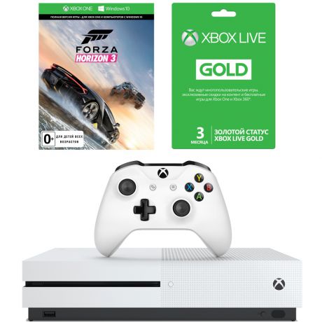 Игровая консоль Microsoft Xbox One S 1Тб+Forza Horizon 3+ xbox live