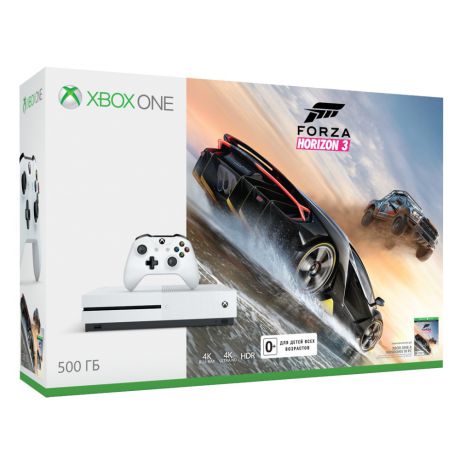 Игровая консоль Microsoft Xbox One S 500ГБ+Forza Horizon 3+ xbox live