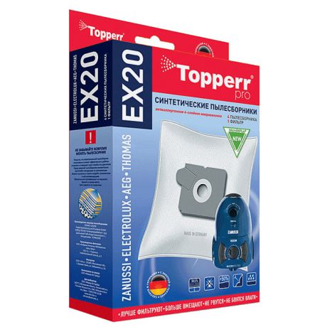 Набор пылесборников и фильтров для пылесосов Topperr EX 20