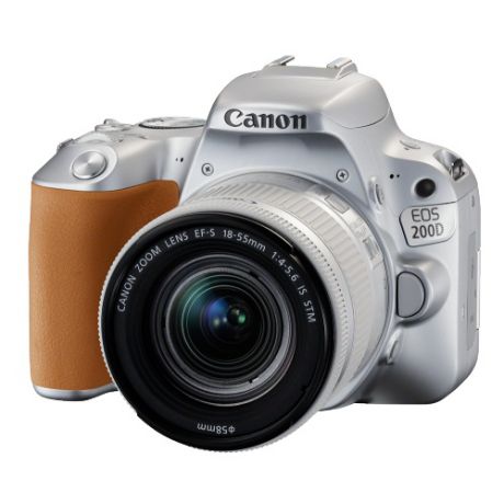 Зеркальный цифровой фотоаппарат Canon EOS 200D 18-55 IS STM Silver