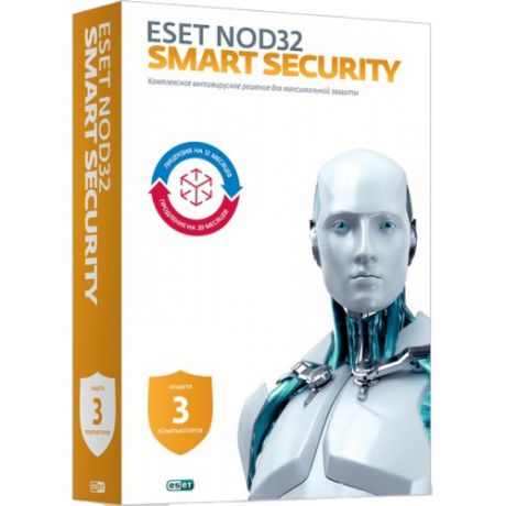 Антивирус ESET ESET NOD32 Smart Security Family (лицензия на 3 устройства на 1 год или продление на 20 месяцев)