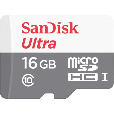 Карта памяти micro SDHC Sandisk SDSQUNS-016G-GN3MA Class 10 16Gb