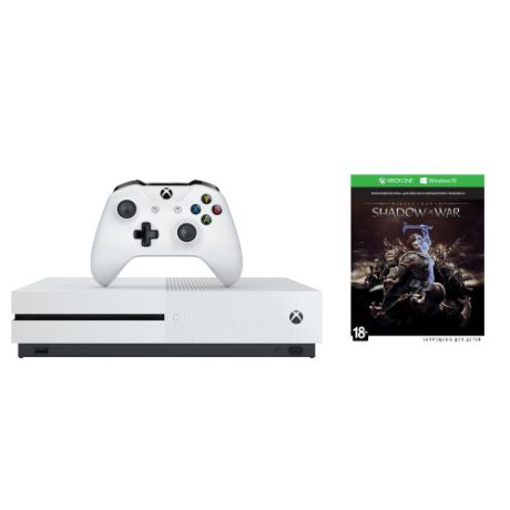 Игровая консоль Microsoft Xbox One S 1 Tb + Shadow Of War