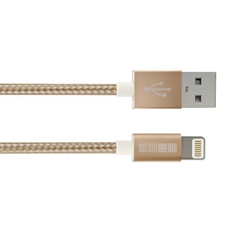 Кабель USB - Lightning Inter-Step IP5MFIMGL Gold