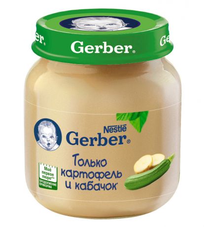 Gerber Пюре  Картофель, кабачок (с 5 мес.), 130 г