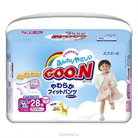 Goon Подгузники-трусики для девочек 13-25 кг