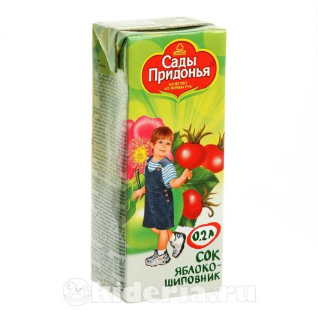 Сады Придонья Сок яблоко/шиповник, с 6 мес