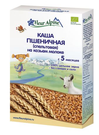 Fleur Alpine Каша пшеничая (спельтовая) на козьем молоке, с 5 мес