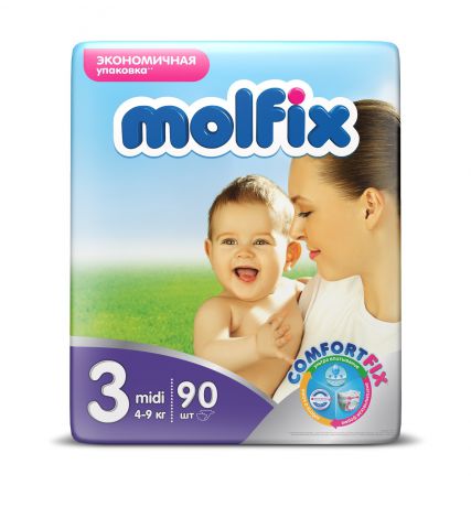 Molfix Подгузники детские Миди 3, 4-9 кг