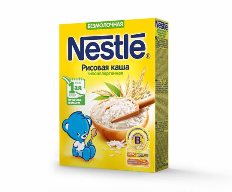 Nestle Каша безмолочная рисовая гипоаллергенная с 4 месяцев, 200 г
