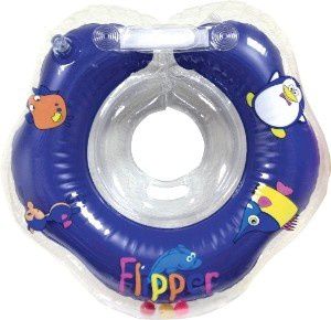 Flipper Надувной круг на шею с Музыкой "Буль-буль водичка", с рождения