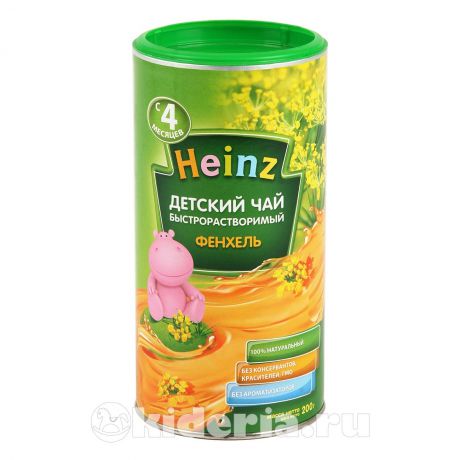 Heinz Чай гранулированный детский фенхель, 4 мес.