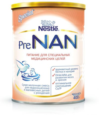 NAN Смесь Pre-NAN, с рождения
