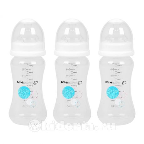 Bebe Confort Набор из 3-х бутылочек для кормления MATERNITY 270 мл, с рождения