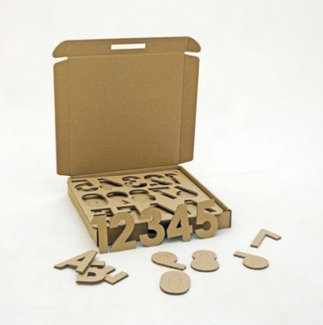 Картонный папа МногоБукв, игровой набор из картона, с 3 лет