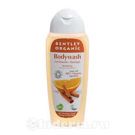 Bentley Organic Гель для душа.Оживляющий. С Корицей, Сладким апельсином и Гвоздикой