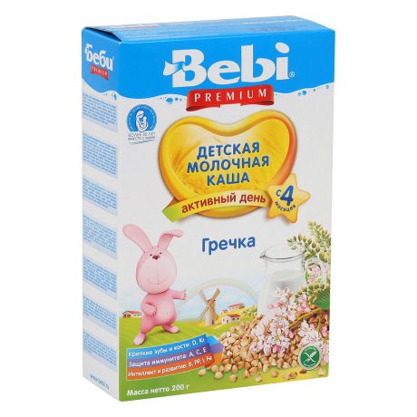 Bebi Каша Премиум гречневая молочная, с 4 х мес.