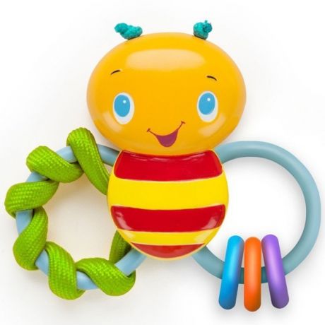 Bright Starts Развивающая игрушка-погремушка Пчелка, с 3 мес