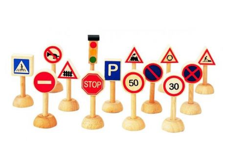 Plan Toys Набор Дорожные знаки,с 3 лет
