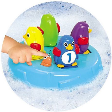 Tomy Музыкальная игрушка для ванны Островок Пингвинов-Прыгунов, с 18 мес.