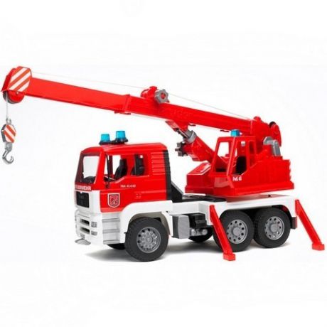 Bruder Пожарная машина автокран MAN с модулем со световыми и звуковыми эффектами