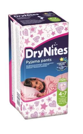 Huggies Трусики-подгузники drynites для девочек 4-7 лет