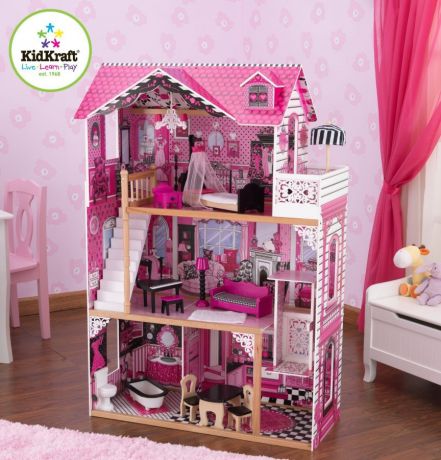 KidKraft Кукольный домик для Барби с мебелью Амелия с 3 лет