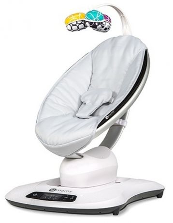 4 Moms Mamaroo Кресло-качалка 4.0, серый плюш , с рождения