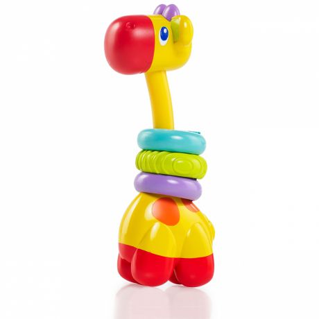 Bright Starts Развивающая игрушка – прорезыватель Веселый жираф, с рождения