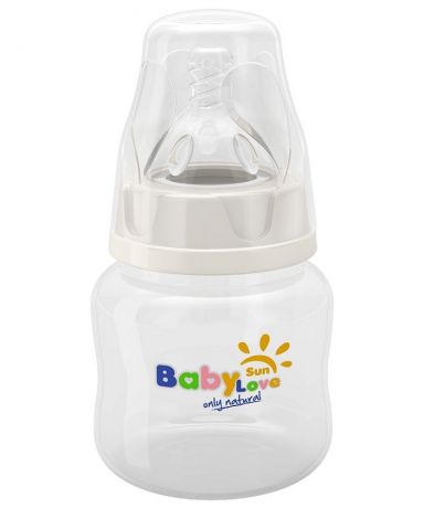 Baby Sun Love Бутылочка для кормления 125мл, с рождения, с соской