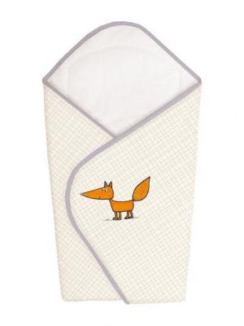 Ceba Baby Одеяло-конверт Fox ecru вышивка