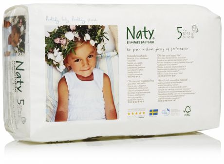 Naty Подгузники-трусики Размер 5 (12-18 кг)