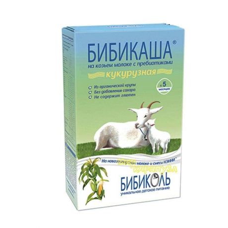 Бибиколь БибиКаша кукуруза на козьем молоке (250х6)